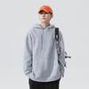 Unisex Oversized Solid Color Hooded Sweatshirt - Long Sleeve Pullover with Pocket