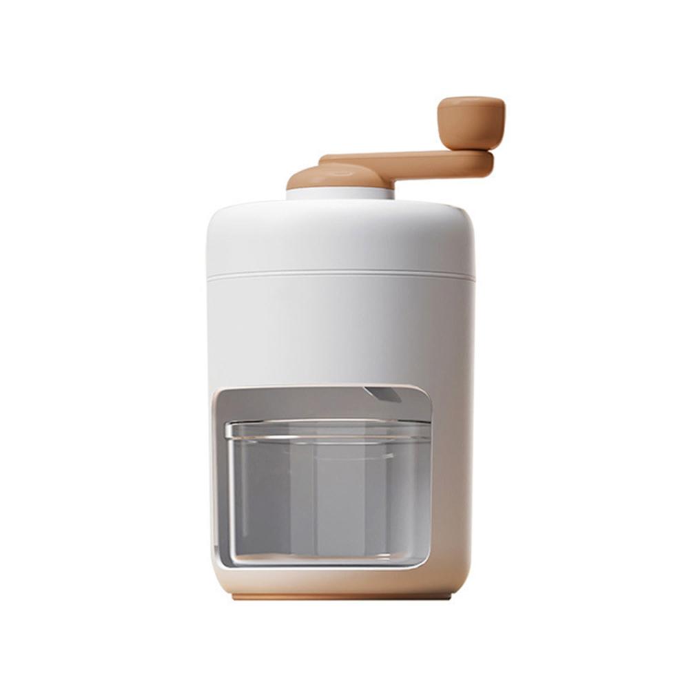 

Электрическая льдорезка и устройство для приготовления снежного конуса - портативная машина для измельчения льда с бесплатным лотком для льда для домашнего/коммерческого использования бежевый