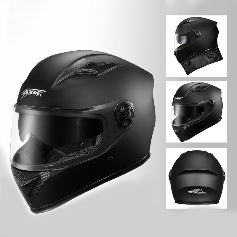 

Шлем электромобиля, мужской противотуманный утепленный зимний аккумуляторный автомобиль, корейский локомотив, полный шлем с полным покрытием One Size матовый черный