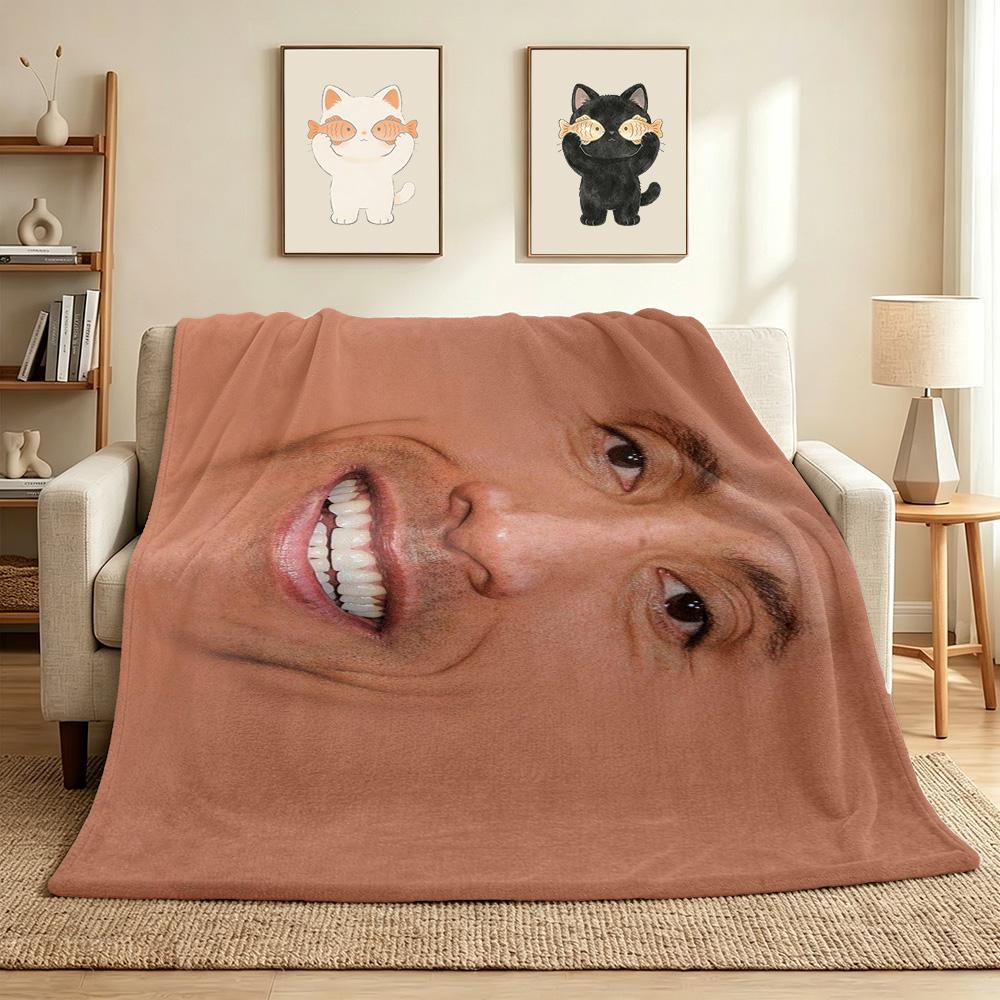 Dwayne Johnson Flannel Blanket Throw Blanket Soft Warm Sofa Bed Camping home Decor Unique Christmas Gift C926675