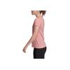 Adidas Comfortable Versatile Round Neck Short Sleeve T-Shirt Women Tops Pink FL4196