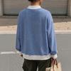 Women's Fashion Casual Striped Long Sleeve Neck Loose Fit Pullover Sweatshirt