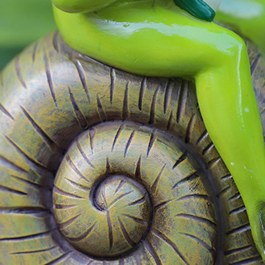 Frog Figurine Garden Statue Home Craft Photo Prop Sculpture Simulation Mini Resin Ornament for