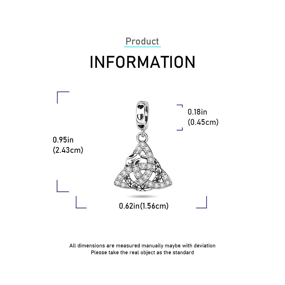 Ahthen Copper Bead Infinite Love Dangle Charm Fit Snake Chain Bracelets Necklaces for Women Jewellery Making High Quality
