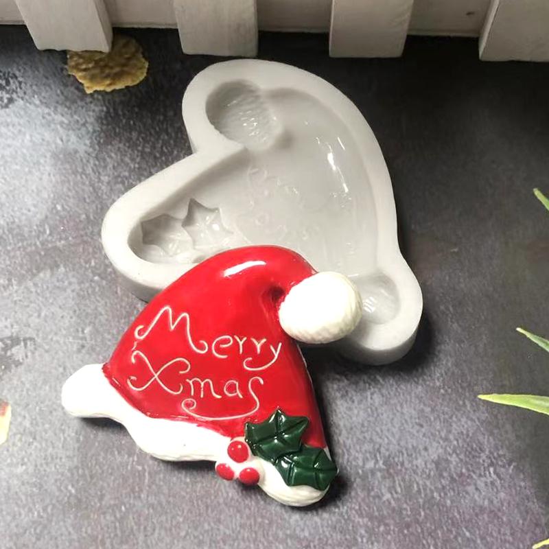 

Рождественская помадка с шоколадной крошкой, форма для печенья, сделай сам, десерт, кондитерские изделия, украшение торта, принадлежности для выпечки, шляпа, подвеска из силиконовой смолы