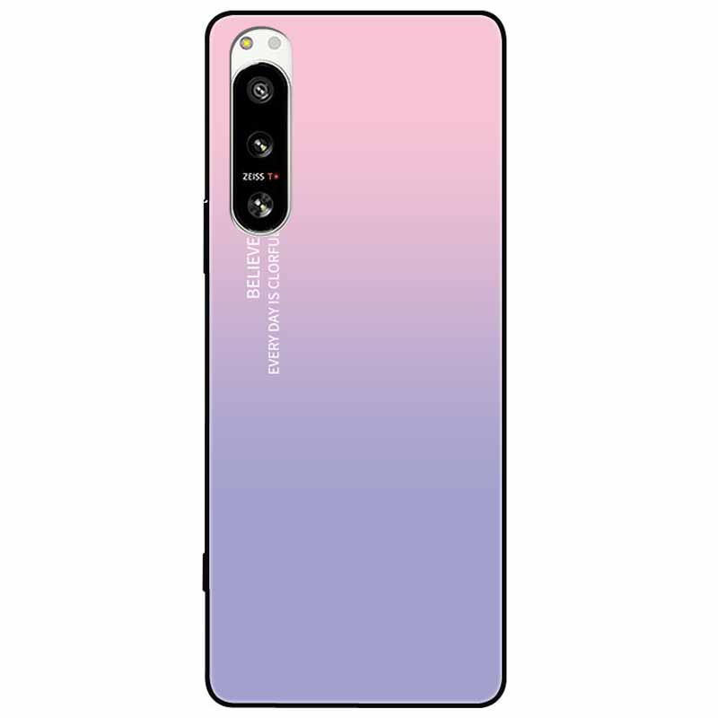 For Sony Xperia 5 IV / 10 IV Case 10IV Soft Black Silicone Forest Painted Phone Back Covers For Sony Xperia 1 IV Case TPU Coque