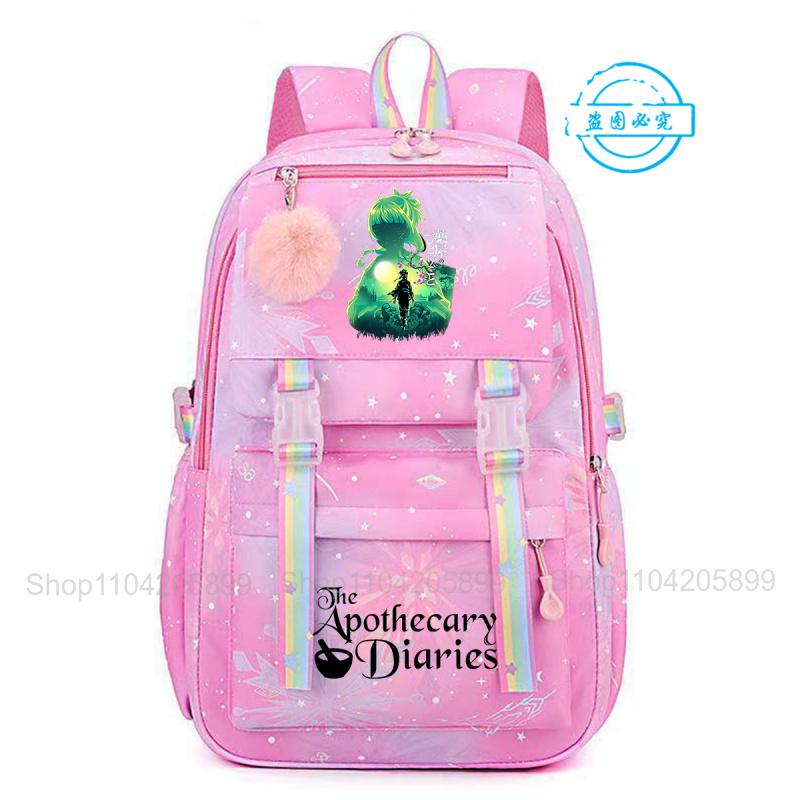 De Apothekersdagboeken Rugzak Voor Meisjes Anime Maomao Mochila Student Schooltas Cartoon Schooltas Cadeau Mode Reizen Rucksack 16 inches