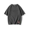 Short Sleeved T-shirt for Men's Loose and Thin Ice Silk Front Shoulder Plus Size Half Sleeved T-shirt