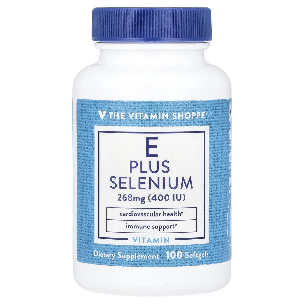 Vitamin E Plus Selenium, 268Mg (400Iu), 100 Softgels