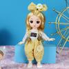 17CM mini pohyblivá 13kloubová panenka Dívčí hračka 3D Big Eyes BJD Princess Kompletní oblečení Kolekce šatů Dětská panenka Dárek