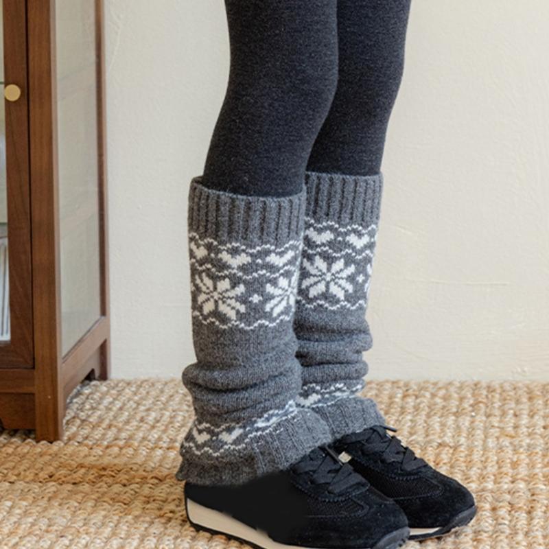 Kids Leg Warmers Socks Cover Stretchy Ribbed Design Cosy Warm Winter Socks For Girls Sweet Inspired Outfit