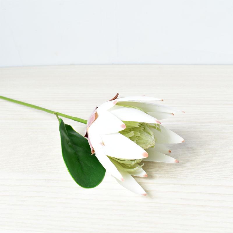 Modern Minimalist Style Single Flocked Emperor Flower, Simulated Flower, Wedding Decoration Fake Flower Arrangement And Flower Simulation Bouquet
