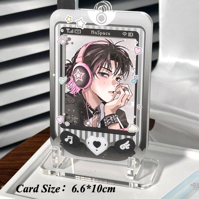 

Крем Дофамин Держатель для карт мобильного телефона Акриловые фоторамки Polaroid для девочек Настольный декор Каваи Аниме Сливы для карт 2025 Without Holder чёрный