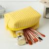 PU Waterproof Makeup Bag Travel Toiletry Bag Macaron Color Small Cosmetic Bag Travel Cosmetic Organizer Zipper Coin Purse Wallet