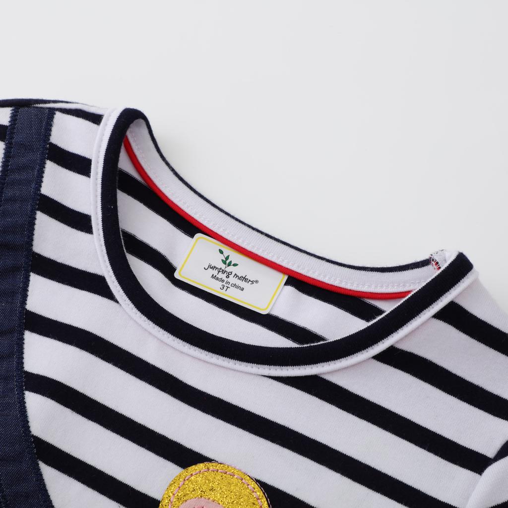 Sommer Neues Kinderkleid Kurzarm Strickkleid für Mädchen Kinderkleid Rock