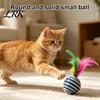 Claw Grinding Toy Cat Sisal Ball, with Feathers, Wear-Resistant Catnip Balls Sound Colorful Feather Toy, Boredom Relief Pet Play for Indoor