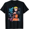 Naruto Shippuden Kanji Frame T-Shirt, Black, Small, Black, S