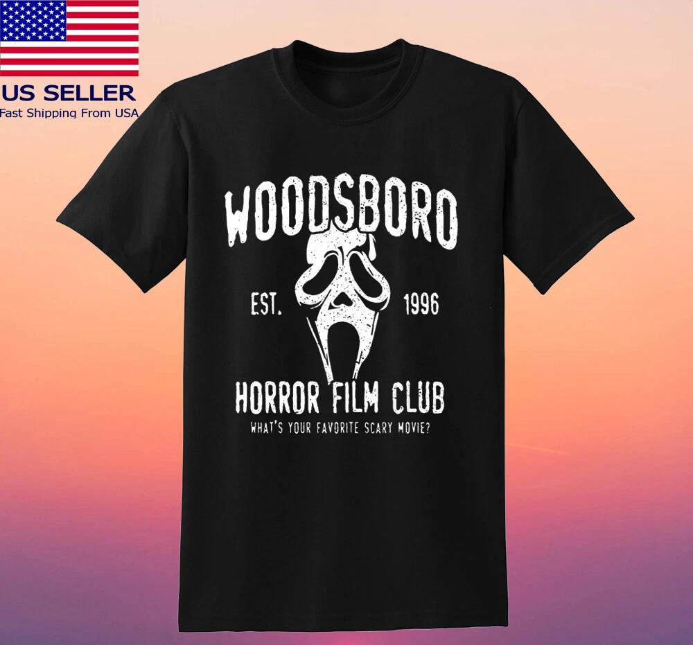 Scream Woodsboro High School Horror Club Men s Black Size S-5XL M
