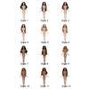 Menina Europeia Supermodelo Pele Escura Cabelo Cacheado Nude 16 Modelos Vestir Figura de Ação 32cm Corpo DIY