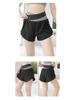 Women's Color Block Two-Piece Yoga Shorts - Nude Feel, Anti-Exposure, Quick-Dry Running Fitness Shorts