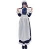 YIUHK Dienstmädchen Lang Lolita Halloween Klassisch Inklusive Haarreif und Set Damen Britischer Stil Outfit, Ärmel, Cosplay, Kostüm, Kleid, Schürze, Veranstaltung,