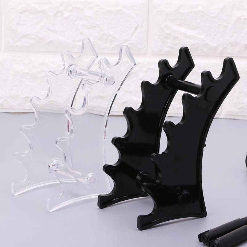 Makeup Brush Eyeshadow Pencil Pen Display Stand 6 Rooms Rack Holder