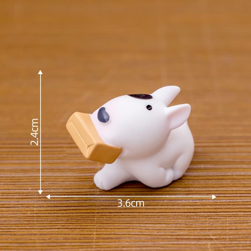 Cute Bulldog Puppy Micro-landscape Decorative Items Blind Bag Accessories Car Mini Ornaments