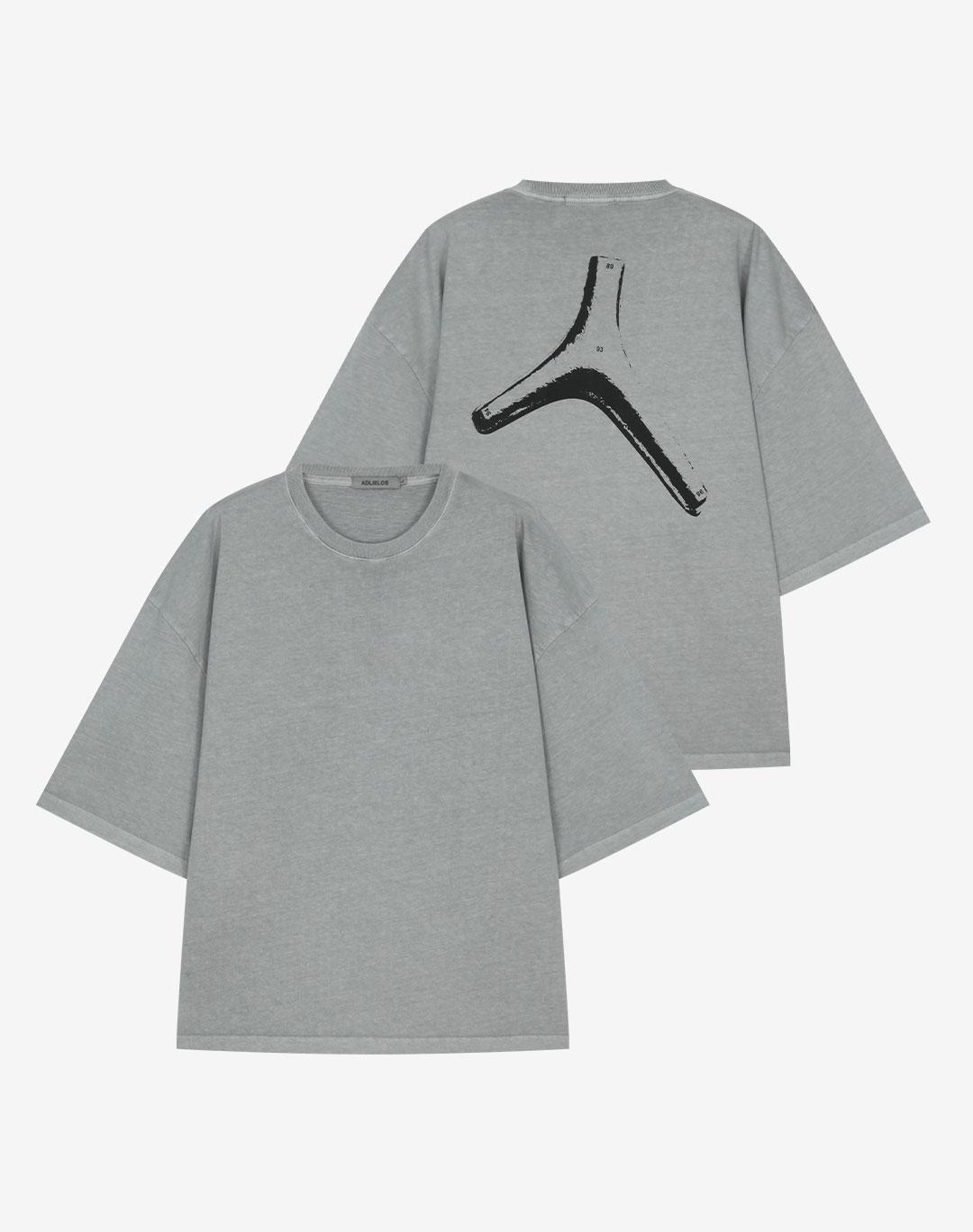 Adrielos Uncontained Pigment Half T-Shirt [Pigment Grey] M