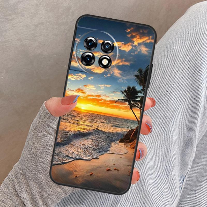 

Summer Beach Sunset On Sea Cover For OnePlus 13R 13 12 12R 11 10 Pro 8T 10T OnePlus Nord 4 CE 2 3 Lite N10 N20 N30 Case OnePlus Nord N20
