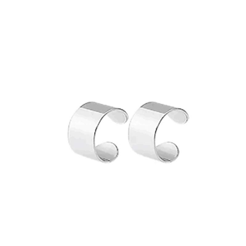1-10 Pairs of Men's Fashionable Ear Hole Free Magnet Zircon Stainless Steel False Earring Set