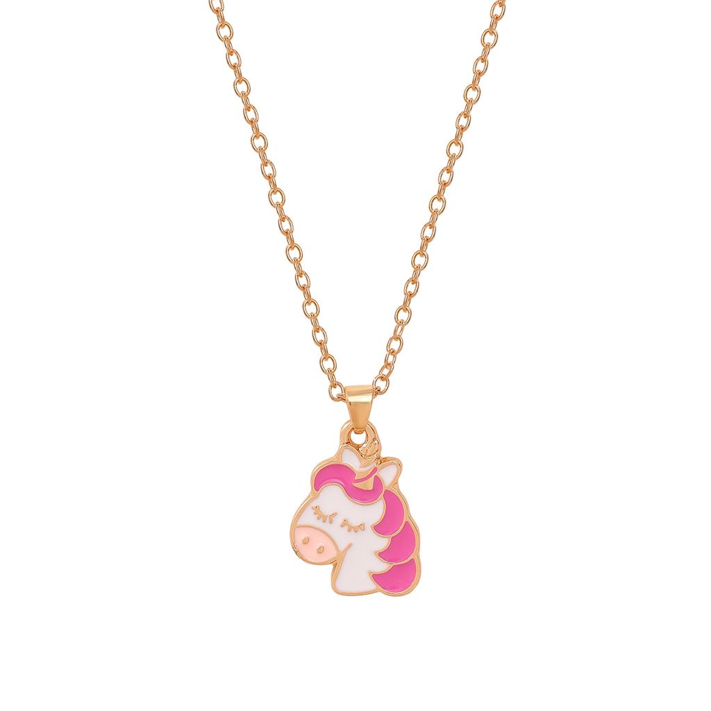 Small Pendant Jewelry Candy Ice Cream Rainbow Cloud Star Heart Flower BFF Joy Babe Charm Necklace Choker For Kids Girls Boy Gift