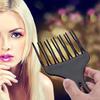 Gaffelkam med breda tänder Högkvalitativ hög- och lågväxelkam för DIY-frisyr