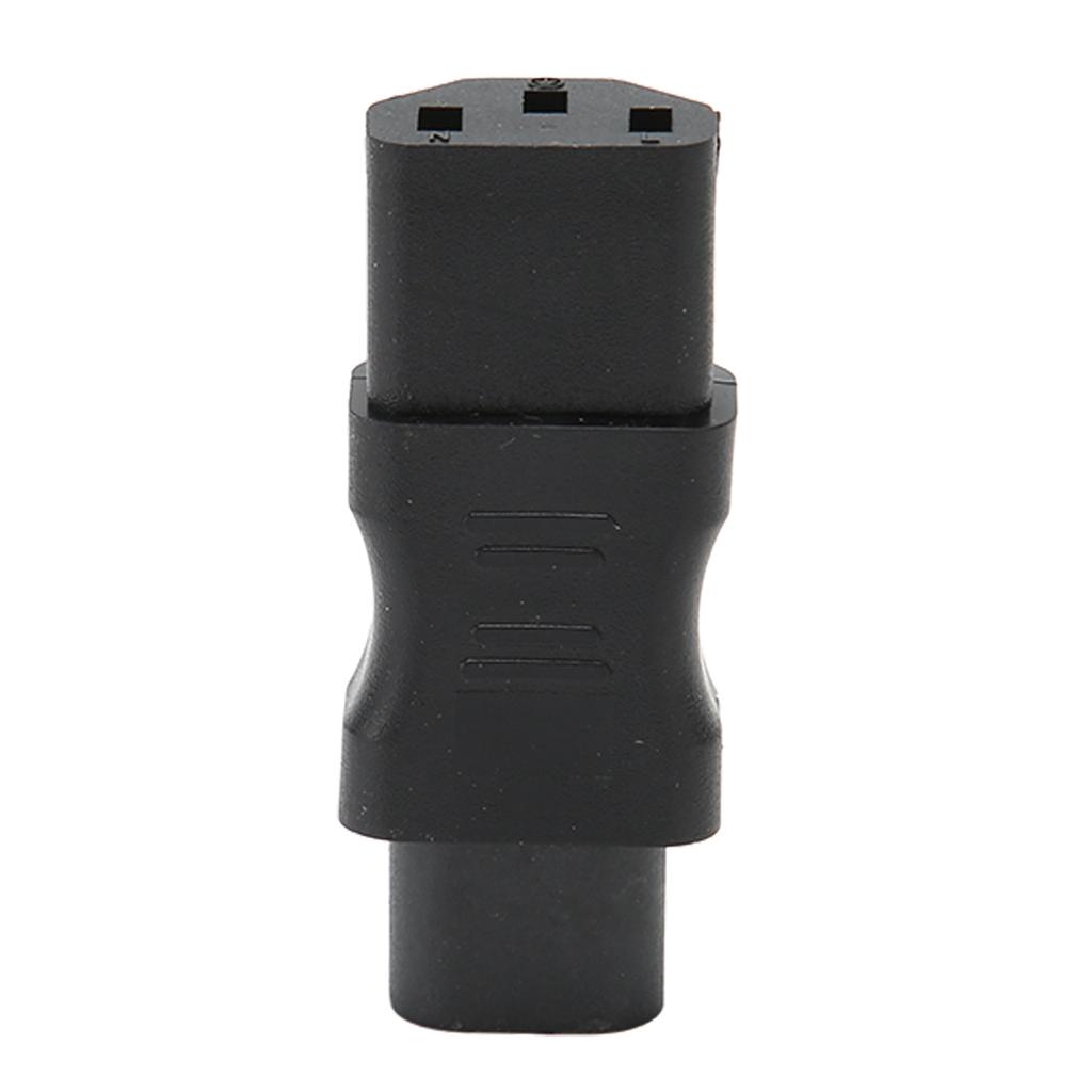 4PCS IEC320 C8 to C13 Power Cord Adapter PVC Housing IEC320 Power Plug Adapter for Laptop Ups