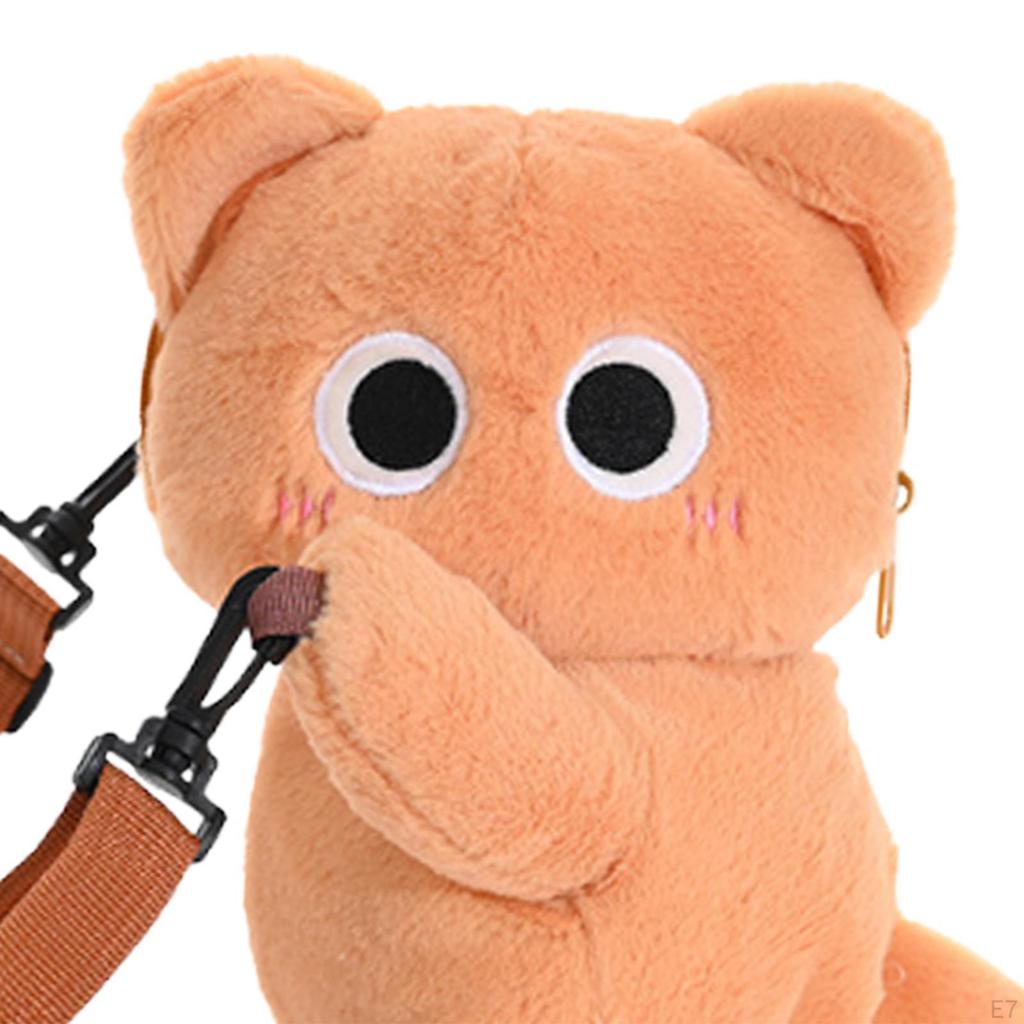 Cat Shaped Crossbody Bag Creative Shoulder for Travel Birthday Gift Shopping