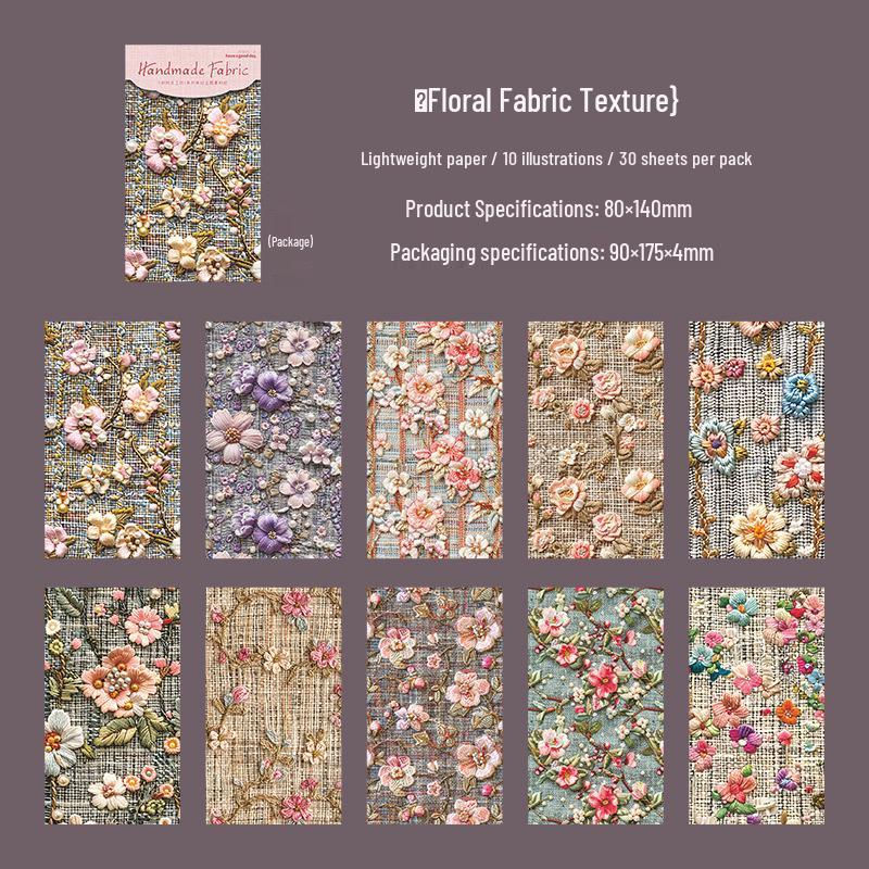 Beautiful Day Fabric Texture Craft Journal Paper