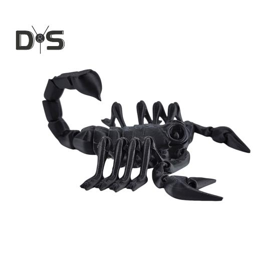 

3D-печатная фигурка скорпиона, подвижные суставы, имитация фигурки скорпиона, шарнирная модель животного, игрушка для домашнего офиса, книжной полки, украшения рабочего стола, орнамент