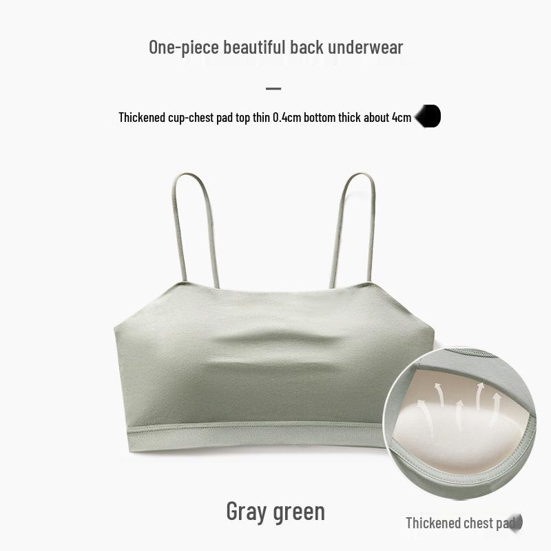 Damen Kleines Camisole Tanktop mit Brustpolstern, Schönes Rückendesign, Integrierte feste Cups Unterwäsche.