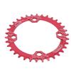 FMFXTR Bike Narrow Wide Chainring Bicycle 104 BCD 34T Round Single Chainring for Mountain Bicycle Road BikeRed