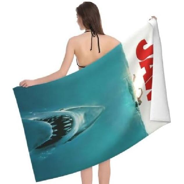 Classic Print Microfiber Bath Towel, 32x52 Inch — Soft, Ultra-Absorbent & Fast-Drying, Lightweight for Bath, Pool, Beach, Gym & Travel