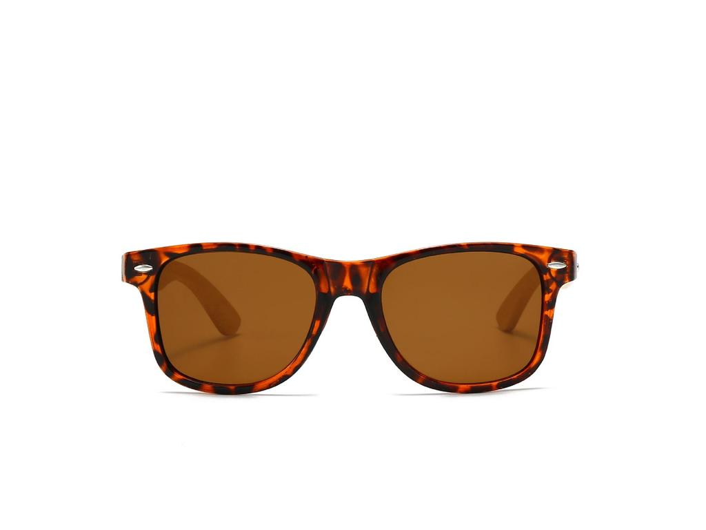 Polarized Retro Bamboo Sunglasses for Men and Women - Fashionable European & American Style
