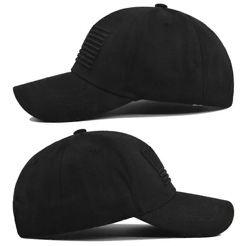 Neue Herren American Flag Stickerei Baseballkappe Verstellbar Snapback Casquette Outdoor Sport Mode Unifarbene Mütze Kpop Gorras Kostümkappen