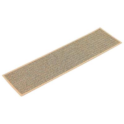 Creative Imitation Linen Stair Treads Non-Slip Washable Floor Mat Water Absorption Noiseproof Stair Carpet Household Use