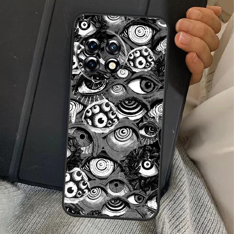 Scary Face Eyes Case For OnePlus 15 13 12 11 13R 13T 10T 10R 12R OnePlus Nord 5 CE 2 3 4 Lite N20 N30 Cover