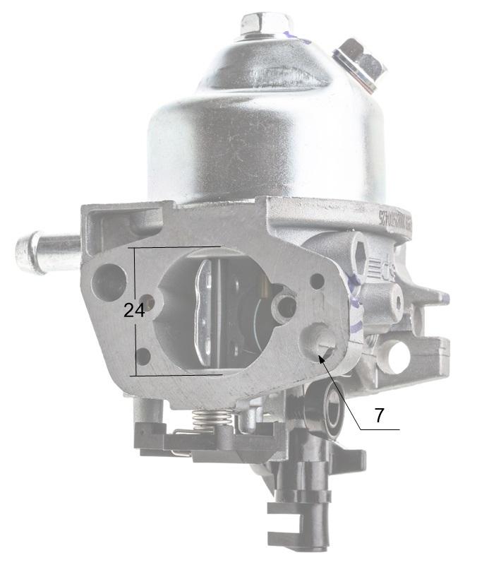 Gaźnik Loncin Lc1P70Fa Z Wałkiem Część Oryginalna 170020979-0001