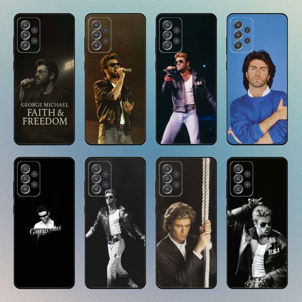 G-George Michael Phone Case For Samsung S25,S24,S21,S22,S23,S30,Ultra,S20 Black Soft Case