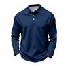 Men's Long Sleeve Golf Polo Shirt Casual Breathable Quick Dry Mesh Fabric Lightweight Comfortable Fit Sportswear
