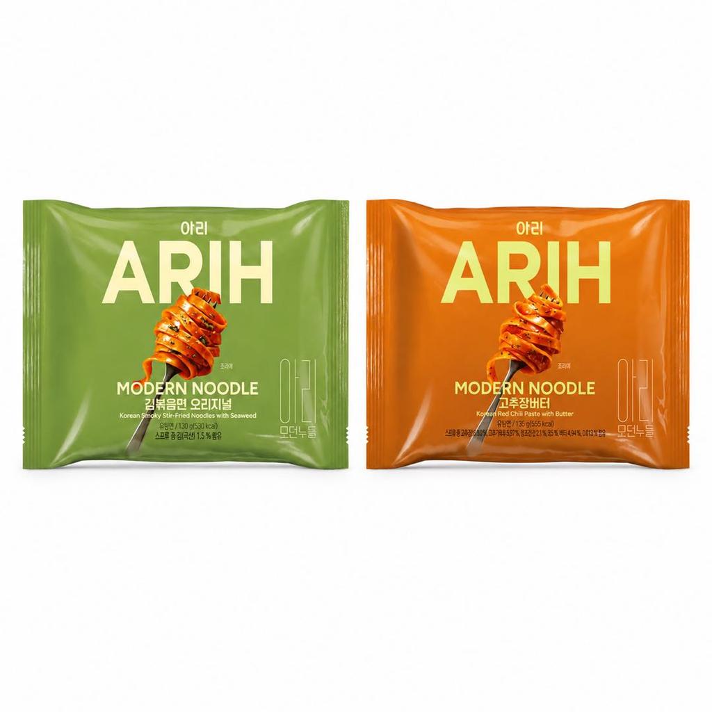 Edição Colaboração BTS ARIH Macarrão Sabor Moderno, Macarrão Misto Frito 130g 1pacote
