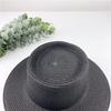 Women Spring Summer Solid New Concave Paper Straw Hat Retro French Round Beach Island Female Sunshade Hat