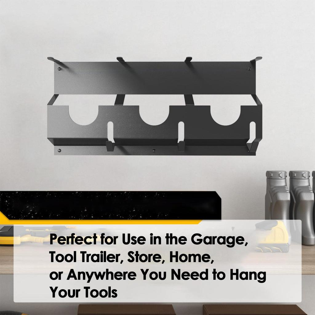 Angle Grinder Holder Wall Mount Steel Angle Grinder Stand Disc Grinder and Cable Storage Rack for Angle Grinder Cutters Polisher