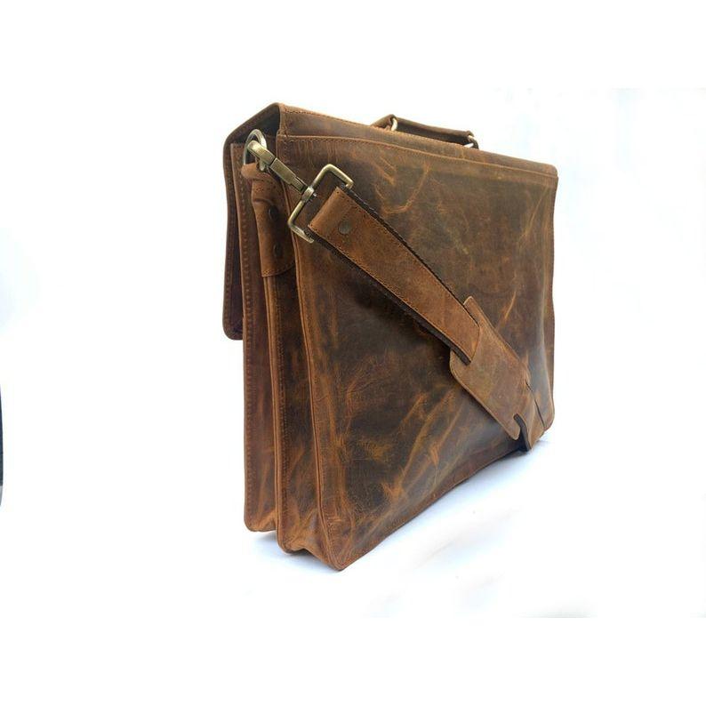 leather messenger bag  men briefcase office laptop bags crossbody computer office bag for him husband shoulder fathers day gift